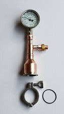 Beer Keg Still Kit  w/ thermometer 2" x 1/2 Copper Tri Clamp Gasket