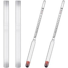 2x Alcohol Hydrometers Alcohol Meter Distilling Spirit Brandy Liquor Proof 0/200