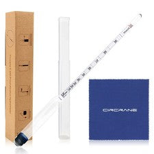 Circrane 0-200 Proof & Tralle Alcohol Hydrometer, Accurate Tester for Liquor,...