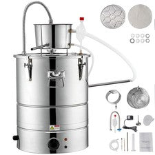 Alcohol Still Water Alcohol Distiller 13Gal with Thumper Keg & Water Pump