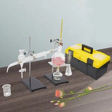 500ml Essential Oil Distillation Kit Lab Apparatus Distillation Glassware Set