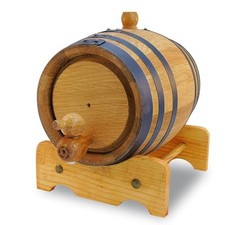 Premium Charred American Oak Aging Barrel (2 Liter) - No Engraving/Includes 12
