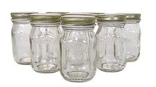 Ole Smoky Tennessee Moonshine Miniature 3" Glass Jars w/Gold Metal Lids Lot of 8