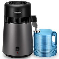 Water Distiller 4L Water Purifier Machine Countertop 750W &Smart Switch 1.0 L/H