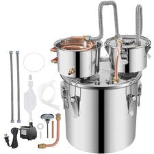 Uimoso 8Gal Home Use Moonshine Brewing Stainless Steel Wine Alcohol Double Keg