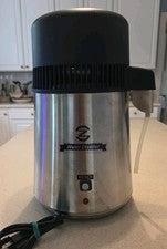 Brushed Stainless Steel Countertop Distiller Machine, Home Distilled Water 1 Gal