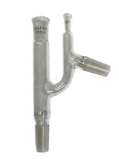 Pyrex 24/40 Glass Claisen Distilling Adapter w/ Side Arm Thermometer Joint 10/30