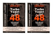 2x Alcotec Carbon 48 Turbo Yeast with Activated Carbon