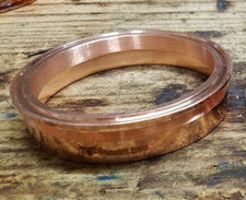 4" Solid Copper Tri Clamp Slip-Fit Weld Ferrule ➔ Dairy Distilling Reflux Column