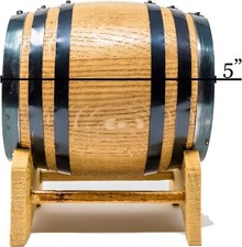 American Oak Aging Barrel (1 Liter) - No Engraving cocktail recipe booklet