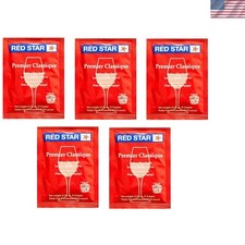 5-Pack of Red Star Classique Wine Yeast - Freshness Guaranteed for Wine Lovers