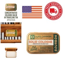 Solid Cologne for Men 1.5 Ounce Woodsy Charred Oak Barrel Scent Balm