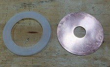 Wide Mouth Mason Jar 20oz Copper Disk, Gasket, 7/8" hole for 3/4" pipe Thumper