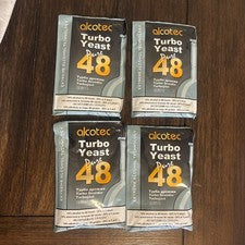 4x Alcotec 48 Hour Turbo Yeast Brewers Powder yeast wine making SEPTEMBER 2025