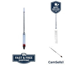 Hydrometer - Alcohol, 0-200 Proof and Tralle