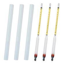 Hydrometer Alcohol 0-200 Proof and Tralle Accurate Tester 3 PCS