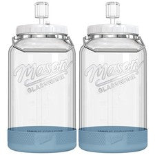2 Pack 1.5 Gallon Large Fermentation Jars with Airtight Lids & Airlocks, Wide...