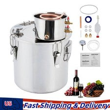 10 Gal 2Pot Moonshine Still Water Wine Alcohol Distiller Brewing Kit