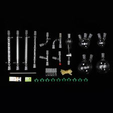 24/40 Glass Organic Chemistry Lab Glassware Kit - 32PCS Distillation Set