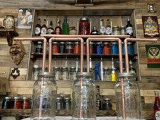 1/2” Mason Jar Thumper setup for Wide Mouth Half Gallon Jars PhilBilly Moonshine