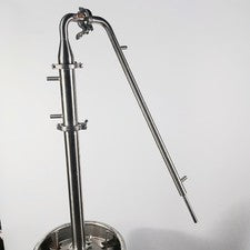 Build your modular still, 2in-column 1in Liebig dephlegmator Condenser clamps