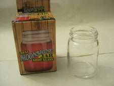 Mini Moonshine Jar Shot Glass, 2 3/4" Tall.. (026-4)