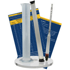 Proof & TRALLE Hydrometer Alcohol Meter Distilling Scale 0 200% case + JAR 10'