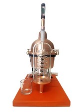 distiller still alembic in copper with glass condensation coil capacity 1 liter