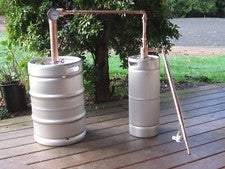 Beer Keg Kit 2" inch Copper Pipe Moonshine Pot Whiskey Still- KEGS NOT INCLUDED