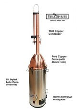 Still Spirits 35L/240V/2400W  T500 Copper Reflux Condenser Still W/H Copper Dome
