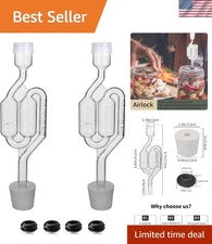 Versatile Fermentation Airlock Set - Ideal for Wine, Beer, & Sauerkraut Brewing