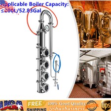 Stainless Steel Column Tower Kit Home Alcohol Distilling Moonshine Keg Column
