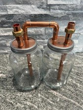 CoProof 1/2” Tandem Mason Jar Thumpers for Wide Mouth Half Gallon Mason Jar A14