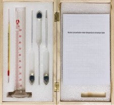 Alcohol Meter 0-100% Hydrometer Set For Whiskey Moonshine Sprit Distill Test Jar