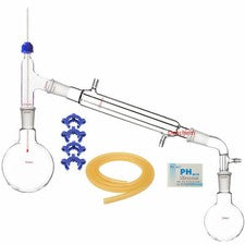 500ml,24/40,Glass Distillation Apparatus,New Chemistry Lab Glassware Kit