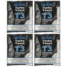 Alcotec Turbo Yeast Classic T3 120g (Pack of 4)