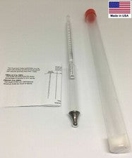 Alcohol Proof & Tralle Hydrometer Meter Distilling Test Spirit Scale 0-200% Case