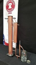 4" Copper Reflux Tower with condenser and built in Proofing Parrot from Vengeanc