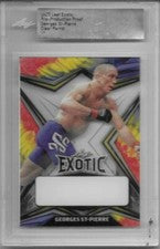 Georges St Pierre 2022 Leaf Exotic RAINBOW PARROT PROOF Card SP Cage Fighter 1/1