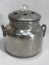 CLAIRE BURKE Stove top SIMMER POT - all Aluminum - still has paper label on Pot