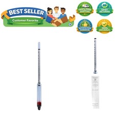 Hydrometer - Alcohol, 0-200 Proof and Tralle