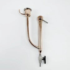 Tri-Clamp Copper Parrot Body 2" OD64 Adapter 1/4" Male Thread Distillation Tool