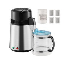 4L Water Distiller Purifier Countertop Water Filter Home Stainless Steel