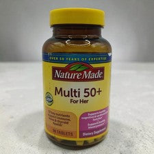 Nature Made Multi 50+ For Her 90 Tablets Healthy Blood Pressure EXP 11/2027