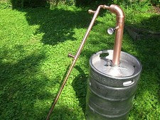 Easy Keg Beer Kit Copper 2" inch Moonshine Pipe pot Still Distillation Column