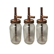 (3) Mason Jar Thumpers Wide Mouth Alcohol Distill Moonshine Thump Keg DIY Kit