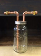 1/2” Mason Jar Thumper for Wide Mouth Half Gallon Mason Jar With Fitting