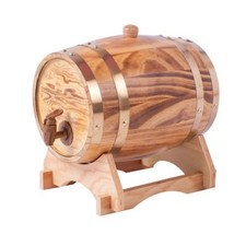 5L Oak Aging Barrels Whiskey Barrel Dispenser Wine Bucket No Leak for Storage...