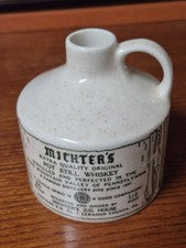 MICHTER'S Pot Still Whiskey Stoneware Jug -EMPTY #153  USA Brewery Alcohol Pint