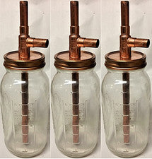 (3) Mason Jar Thumpers - Wide Mouth - Jars Included - Spirits Thump Keg DIY Kit